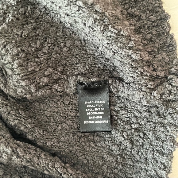 Torrid Gray Boucle Knit LOVE Graphic Sweater (H1) - Picture 15 of 16